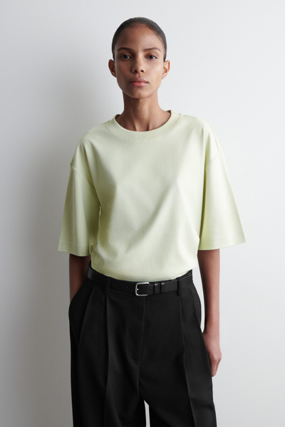 Tシャツ・カットソー LANEUS Cotton and silk T-shirt Bianco 6805_cfd621e656_6dbb5eeeefb944