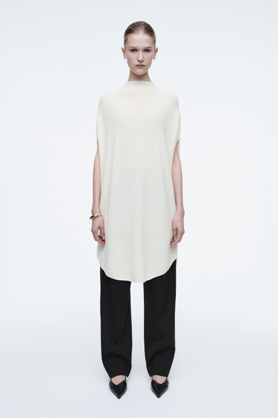 MEME 完売品　cocoon dress / white Sサイズ COS Cotton-silk Cocoon Dress | endource
