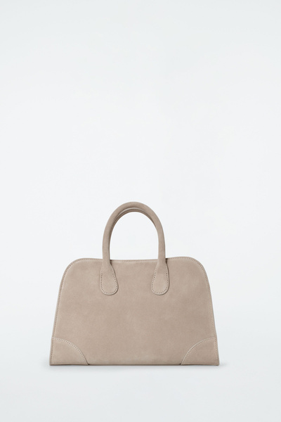 【milieu mieux】★Carre Suede Bowling Bag☆2色☆韓国人気 Suede Bowling Bag - Light Blue - Bags - & Other Stories AD