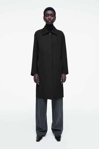 美品 セオリー CHINTZED TWIL CLEAN CAR COAT