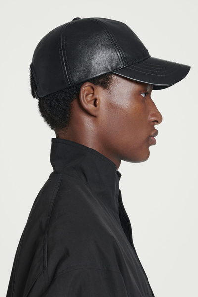 ◆AAKAM◆ Leather Mixed CROS2 Ball Cap Black MUSINSA | AAKAM Leather Mixed CROS2 Ball Cap (Black)