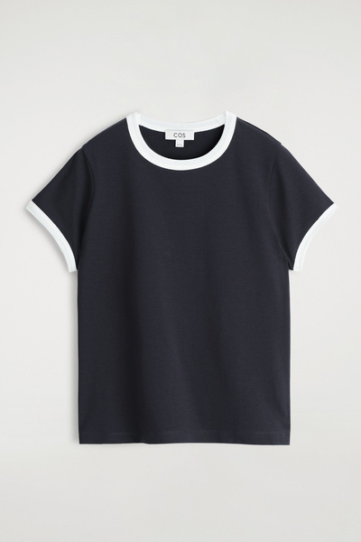 ☆KIRSH☆ Graphic Ringer T-Shirt Navy MUSINSA | KIRSH Graphic Ringer T-Shirt [Navy]