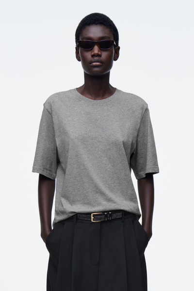 Teeグレー チャンピオン Champion メンズ 半袖Tシャツ SHORT SLEEVE T