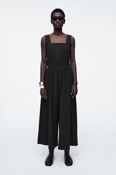 Y's 22SS RAYON BROAD JUMPSUIT 黒1 TEXTURED LUREX OFF SHOULDER JUMPSUIT – HERVÉ LÉGER