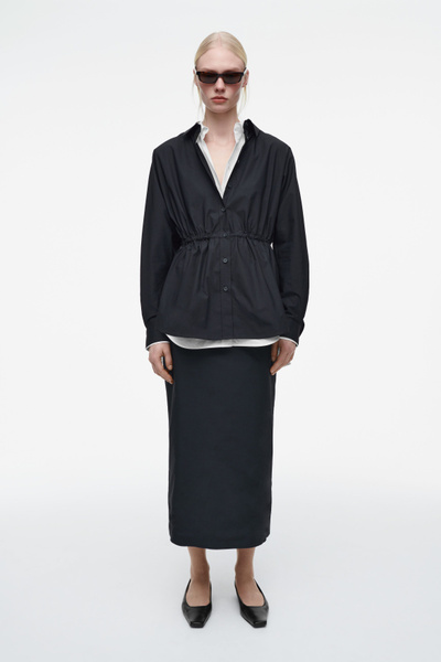 ★ GLOWNY★ G DRAWSTRING SWEAT SKIRT NAVY GC24WTSK001NA 7077_d6083a0b1a.jpg