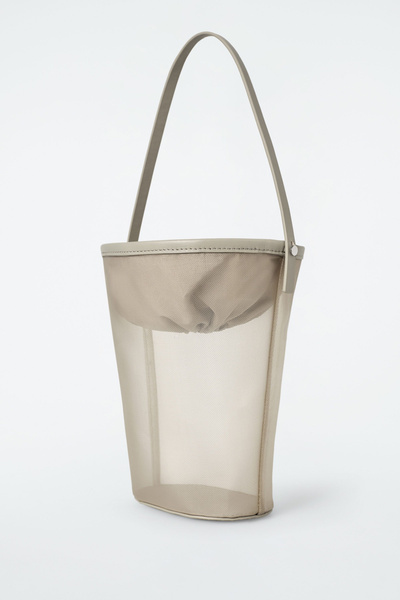 ★emis★MESH BUCKET BAG★送料・関税込★ MESH BUCKET BAG-WHITE - EMIS