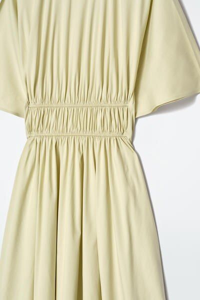 cos open back cotton midi dress COS Open-Back Cotton Maxi Dress