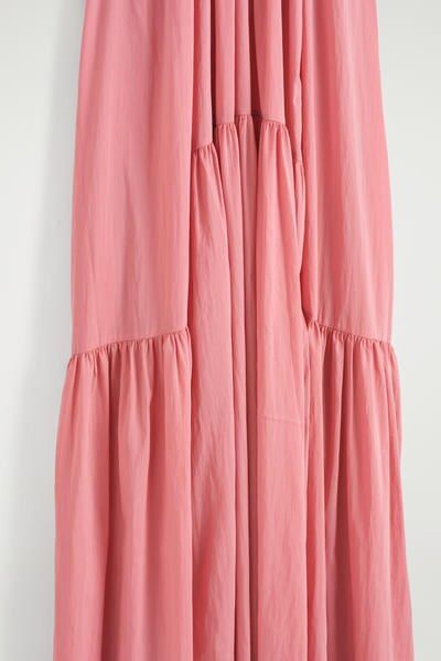 GATHERED HALTERNECK MAXI DRESS - PINK | COS US