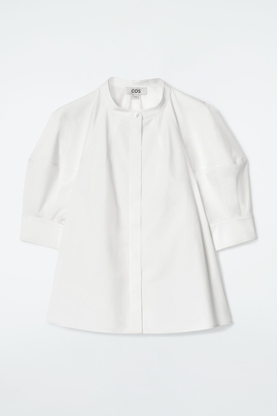 【新品】OHOTORO＊Scallop Puff Blouse Flower Bomb Organza Puff Sleeve Blouse – ChicCityVintage