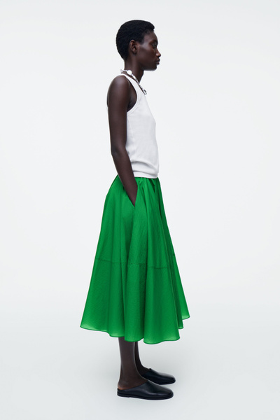 ワンピース CLOSED Women Mid Skirts C9801525E22647 GREEN tuduoms Women's Fashion Crop Top Maxi Skirt Set Two Piece