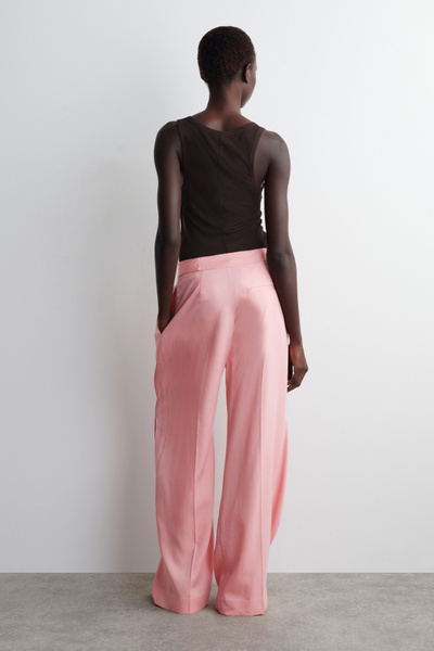FLUID WRAP-FRONT PANTS - PINK | COS