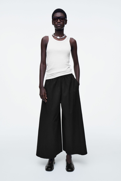 【関税&送料込】Self-Portrait Culottes YOURS Plus Size Black & White Heart Print Culottes | Yours