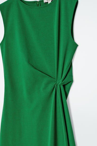 green sparkly strapless dress Le Lis Women's Staying Awake Sequin Strapless Draped Mini Dress in Green main image 0