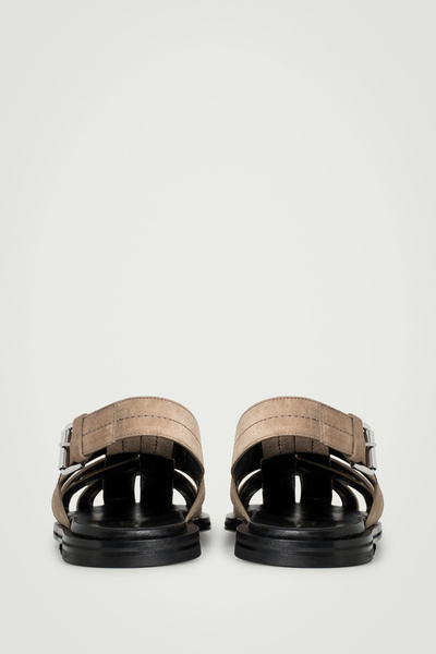 靴 cos suede sandals SUEDE FISHERMAN SANDALS - BROWN | COS