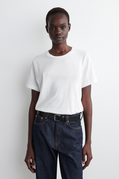 【送料&関税込】Stone  Cotton Crew-neck T-shirt Regular Fit Cotton Stone Crew Neck T-Shirt – SAYKI