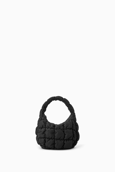 大人気！【COS】 キルティング マイクロ バッグ QUILTED MICRO LEATHER BAG キルトマイクロレザーバッグ｜COS