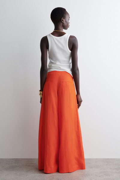 限定値下げperverze open knit pants orange PERVERZE（パーバーズ）の「Openwork Knit Pants（その他パンツ