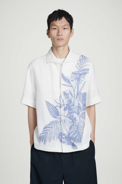 ニット・セーター IONSEOUL Hairline Stripe Short Sleeve Shirt (2color) JE1007 Colored Stripe Linen-blend Short Sleeve Shirt | Express