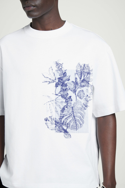 OVERSIZED GRAPHIC T-SHIRT - WHITE / PRINTED | COS