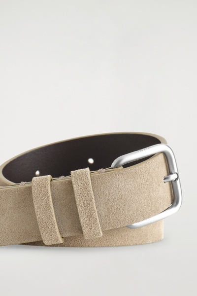 [OPEN YY] / ☆ 25SS WIDE SUEDE LEATHER BELT / BEIGE Suede Belt - Buy online | John Henric
