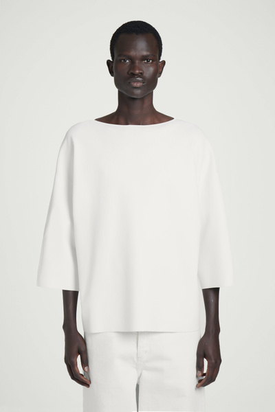 ニット・セーター IONSEOUL C boat neck loose KNIT JE223 YZNLOQ Women Hollow Out Crochet Knit Tops,Summer See Through