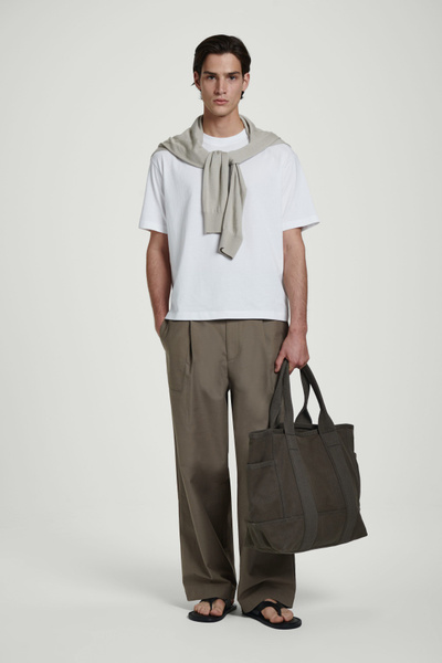 OVERSIZED TOTE BAG - CANVAS - KHAKI | COS