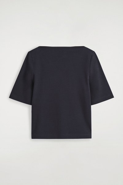 Tシャツ・カットソー BOHEMSEO : 25SS / BASIC BOAT NECK T (2COLORS) 01_25P_3GA2E16A1_016_F.jpg