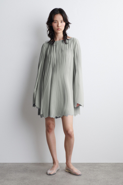 ワンピース SANTA BRANDS Dove grey mesh mini dress Santa Brands Dove Grey Mesh Mini Dress | italist