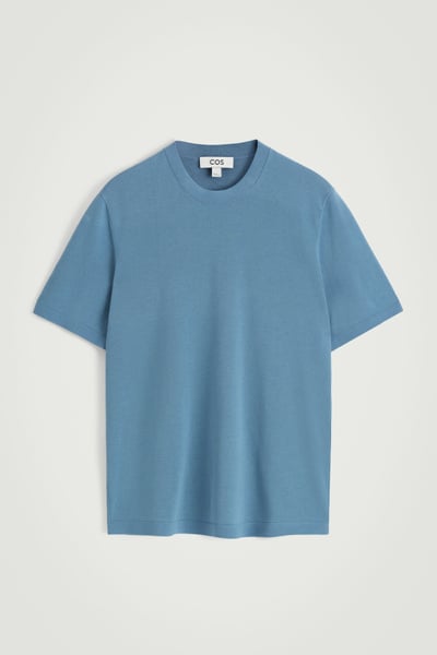 Tシャツ・カットソー BLUE COTTON T-SHIRT Printed Cotton T-Shirt - Dark blue/New York - Kids | H&M US