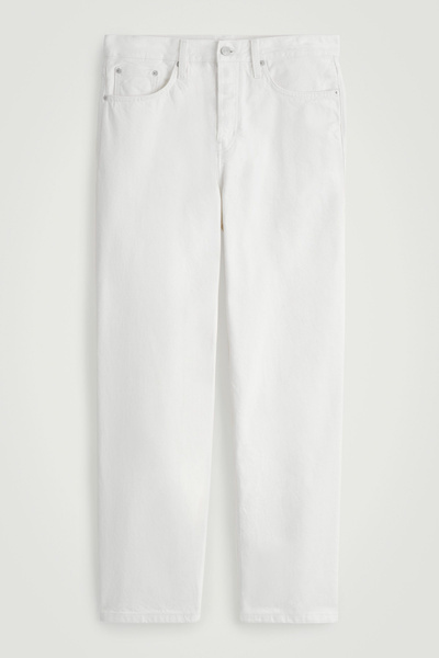 神サイズ【米国製】STRAIGHT RIGID WHITE DENIMPANTS RIDER STRAIGHT-LEG JEANS - WHITE | COS