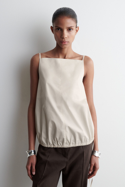 SEA◆トップス/O/コットン/WHT/110723427 COTTON SHEER KNIT OPEN COLLAR SHIRT #OFF WHITE [YK25SS0964S