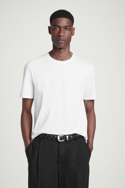 3-PACK COTTON CREW-NECK T-SHIRTS - WHITE | COS