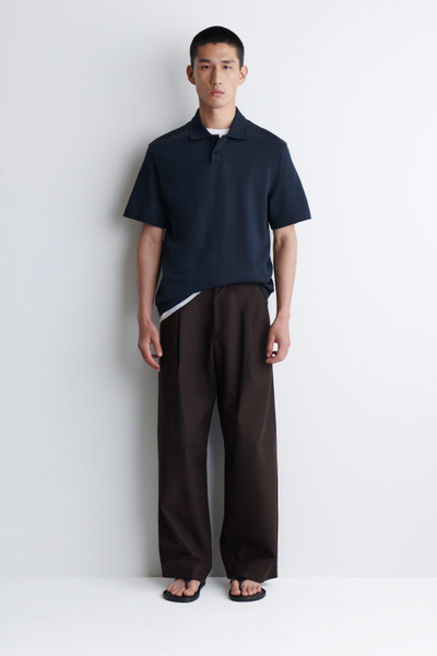 トップス ANATOMICA 18SS Knit Polo-Navy/3 Nautica Mens Slim Fit Interlock Polo T-Shirt (as1, Alpha