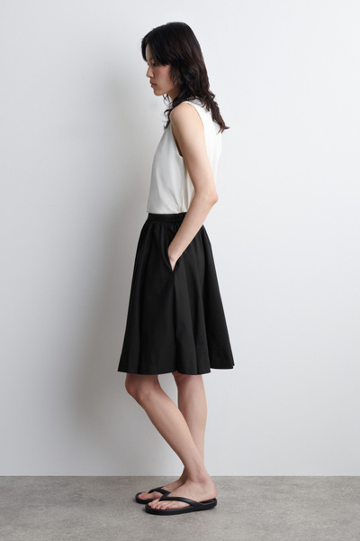 ★CRANK★COTTON LACE FLARED SKIRT_WHITE★正規品/直送料込 Madewell Bjork Cotton Poplin Skirt, $90 | NET-A-PORTER.COM