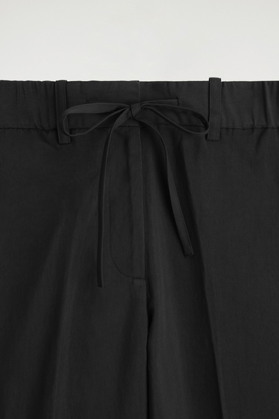 FLUID DRAWSTRING PANTS - BLACK | COS
