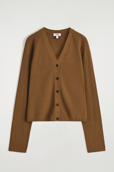 L'Appartement ◆ Knit Vneck Cardigan Women's Cardigan Sweater Knitted V-Neck Long Sleeve Vintage