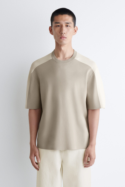 トップス soerte MESH PANEL TEE jian ye rotol トップス soerte MESH PANEL TEE jian ye rotol CATEGORY T