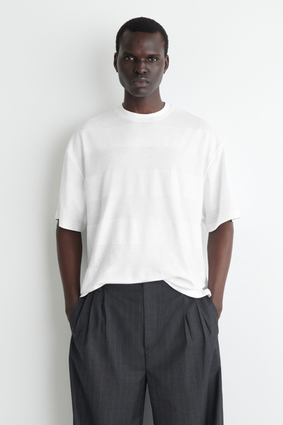 Tシャツ・カットソー LMC ANGEL STRIPE TEE off white 0LM45STS704OFF ANGEL STRIPE TEE off white - LMC | 엘엠씨