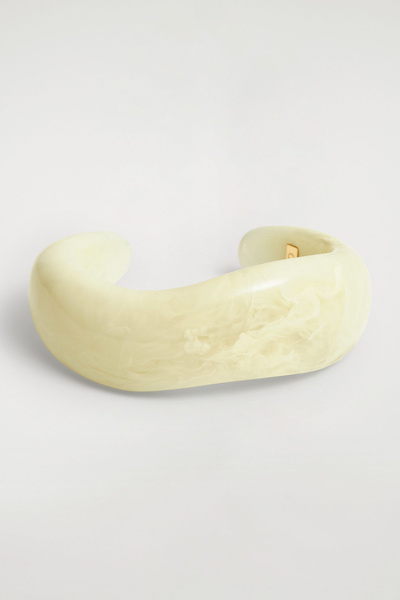 ▫️訳あり価格▫️美品Volume curve bangle OX JEWELRy Silver Curve Bangle | MB -there is a