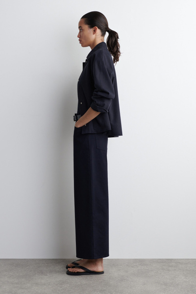 KHOKI　\"Wide-leg cropped pants 　col.Navy 7784_9b15fac86e_9d1630e1936271