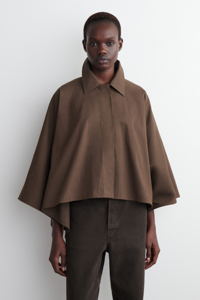 ジャケット・アウター ANATOMICA CAPE OFF BROWN ORGANIC WOOL Oasi Cashmere Cima Overjacket FW25 22117580 | Zegna US