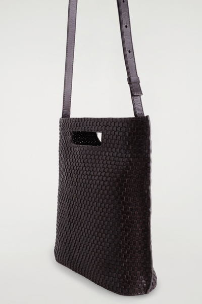 【COS】FOLIO HAND-WOVEN BAG - LEATHER レザーバッグ 7795_776c61b9a3_b1316ffe6ea7a2