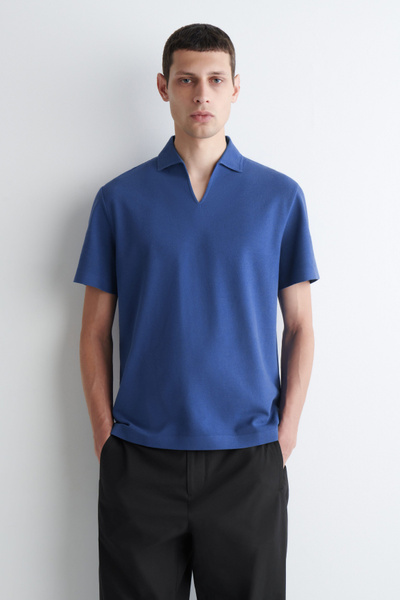 Tシャツ・カットソー PESERICO SS23 Cotton pique polo shirt (R55018 00850 562) 215855ZH-BLCK--84071_1200x1200