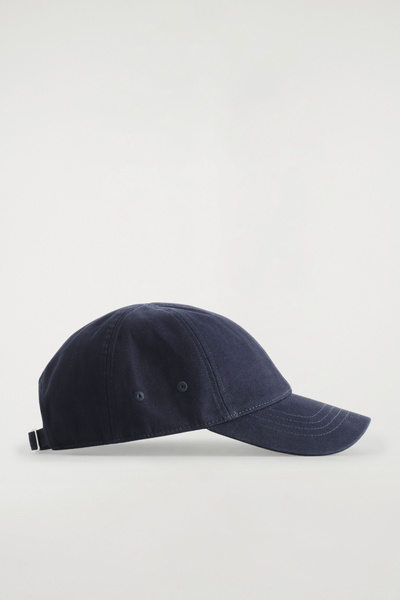 COTTON-CANVAS BASEBALL CAP - NAVY | COS