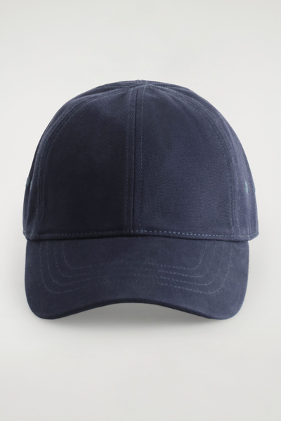 COTTON-CANVAS BASEBALL CAP - NAVY | COS