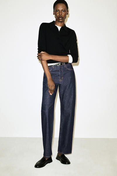 CHORD STRAIGHT-LEG JEANS - DARK INDIGO | COS CA