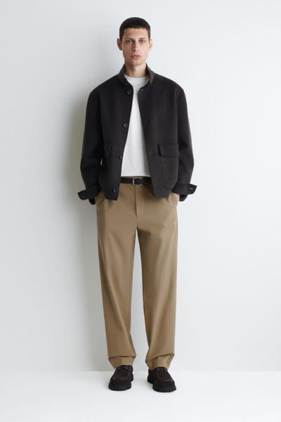 COTTON STRAIGHT-LEG CHINOS - BEIGE | COS US