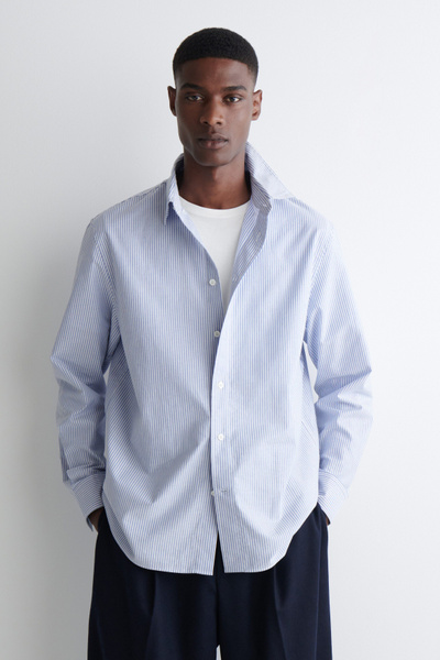 m*様 21SS Cotton Oxford Nylon Twill Shirt TOKYO SLIM FIT - Button Down Oxford Sea Island Cotton