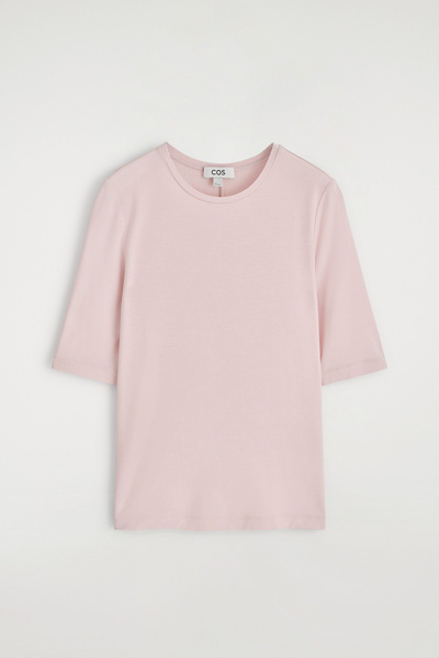 Tシャツ・カットソー ^LEATHERY^ Slim fit striped top PINK LRTS4353PK Amazon.com: Kitonet Men's Slim Fit Striped Shirt, Pink