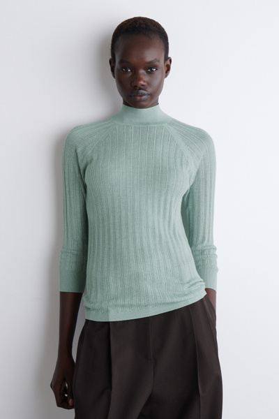 【新品タグ付き】Rib Sheer Knit anuke 新品タグ付き】Rib Sheer Knit anuke - メルカリ